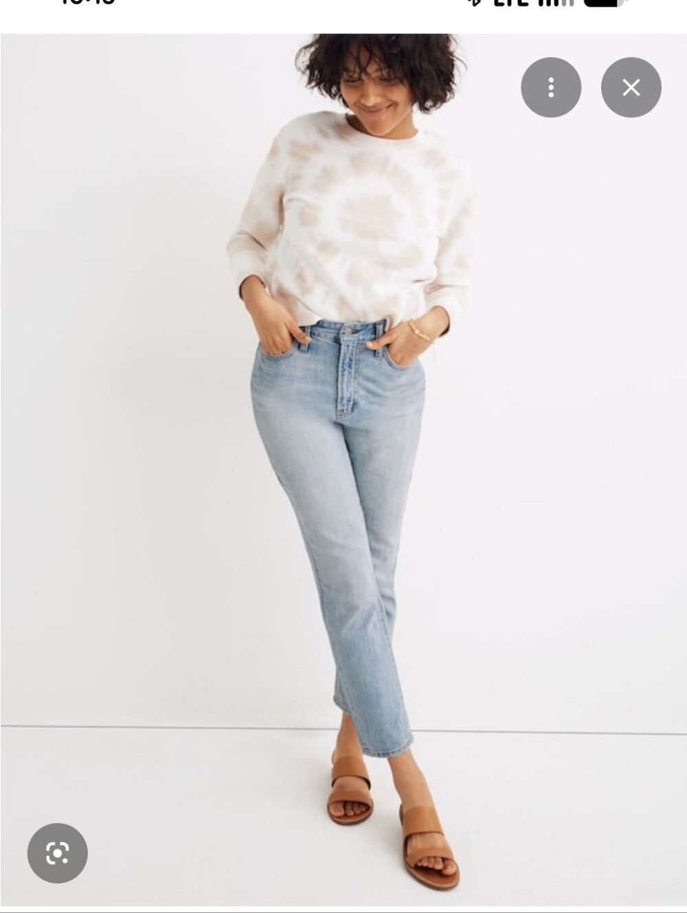 Madewell Curvy Perf Vintage Straight Jean